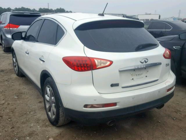 JNKAJ09E38M302255 - 2008 INFINITI EX35 BASE WHITE photo 3
