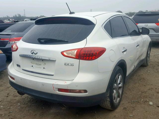 JNKAJ09E38M302255 - 2008 INFINITI EX35 BASE WHITE photo 4
