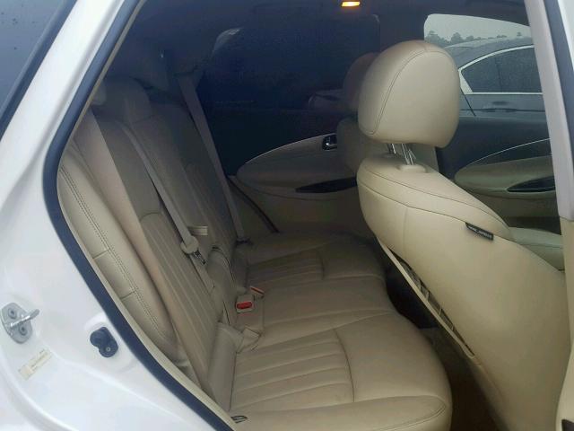 JNKAJ09E38M302255 - 2008 INFINITI EX35 BASE WHITE photo 6