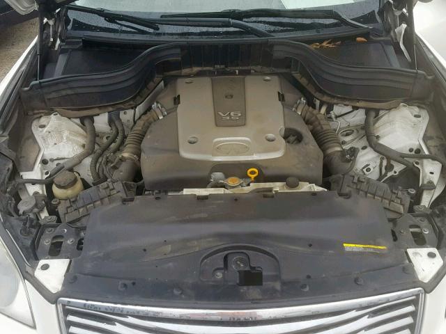JNKAJ09E38M302255 - 2008 INFINITI EX35 BASE WHITE photo 7
