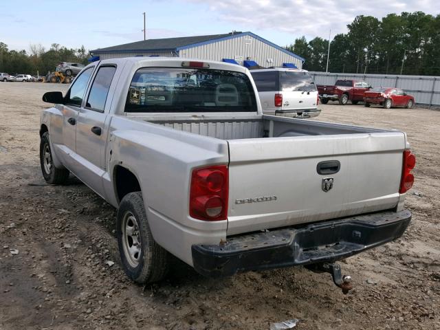 1D7HE28K25S329287 - 2005 DODGE DAKOTA QUA SILVER photo 3