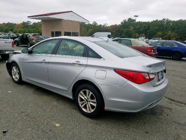 5NPEB4ACXDH738770 - 2013 HYUNDAI SONATA GLS SILVER photo 3