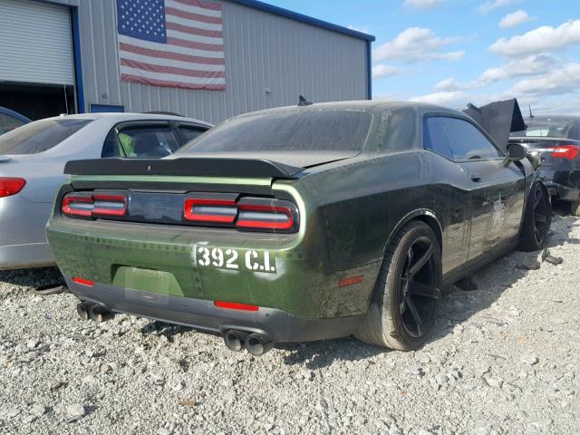 2C3CDZFJ5JH171351 - 2018 DODGE CHALLENGER GREEN photo 4