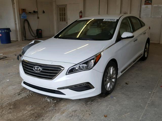 5NPE34AFXFH113330 - 2015 HYUNDAI SONATA SPO WHITE photo 2