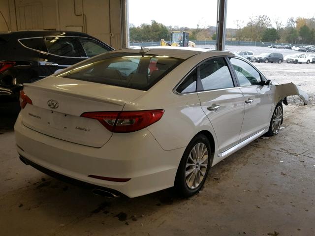 5NPE34AFXFH113330 - 2015 HYUNDAI SONATA SPO WHITE photo 4