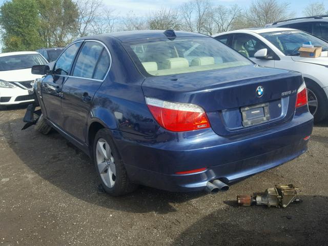 WBANV13538CZ50543 - 2008 BMW 528 XI BLUE photo 3