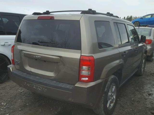 1J8FF28WX7D297710 - 2007 JEEP PATRIOT SP BEIGE photo 4