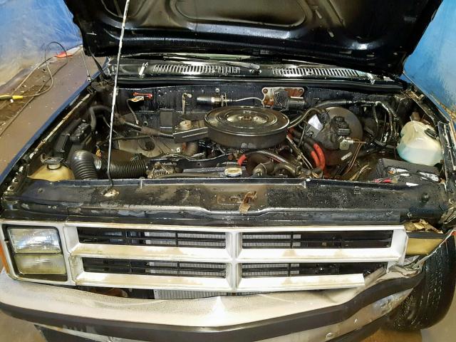 1B7FL26X2LS701018 - 1990 DODGE DAKOTA BLACK photo 7