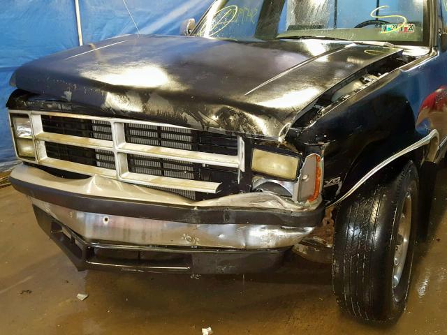 1B7FL26X2LS701018 - 1990 DODGE DAKOTA BLACK photo 9