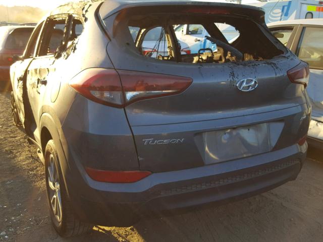 KM8J3CA47GU107480 - 2016 HYUNDAI TUCSON LIM GRAY photo 3