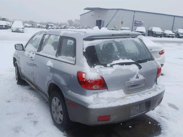 JA4LX31F55U007159 - 2005 MITSUBISHI OUTLANDER GRAY photo 3