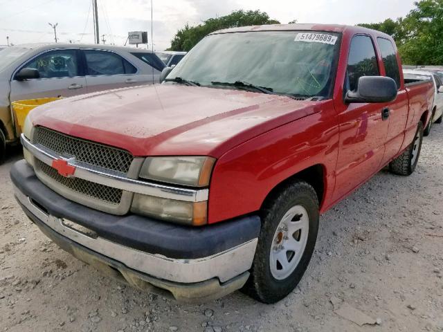 2GCEC19T951120455 - 2005 CHEVROLET SILVERADO RED photo 2