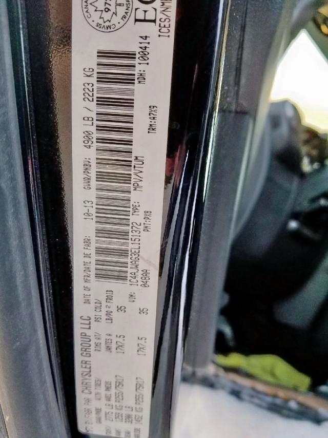 1C4AJWAG3EL151372 - 2014 JEEP WRANGLER S შავი ფოტო 9