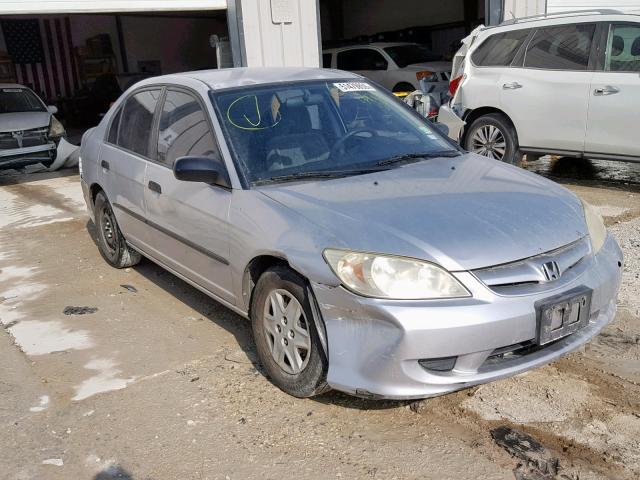 2HGES16315H598210 - 2005 HONDA CIVIC DX V SILVER photo 1