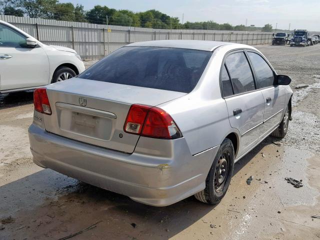 2HGES16315H598210 - 2005 HONDA CIVIC DX V SILVER photo 4