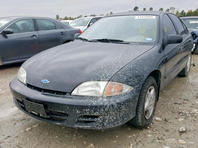 1G1JC524217162044 - 2001 CHEVROLET CAVALIER B BLACK photo 2