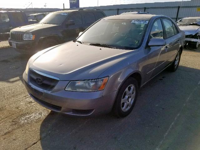 KMHET46C76A090090 - 2006 HYUNDAI SONATA GL GRAY photo 2