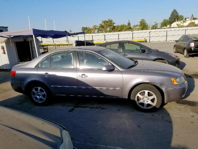 KMHET46C76A090090 - 2006 HYUNDAI SONATA GL GRAY photo 9