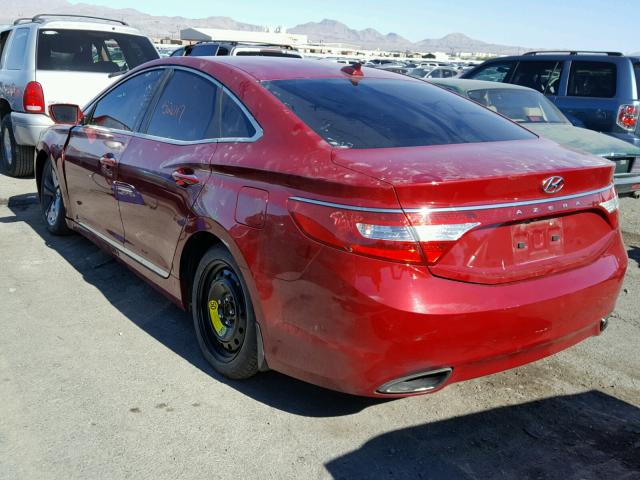 KMHFG4JGXDA231234 - 2013 HYUNDAI AZERA RED photo 3