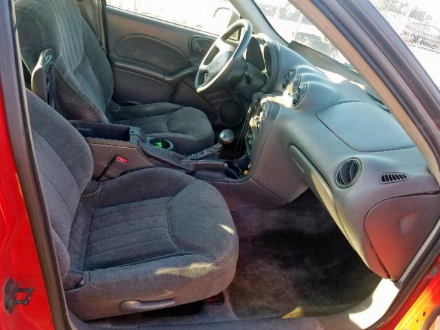 1G2NF52EXYC519694 - 2000 PONTIAC GRAND AM S RED photo 5