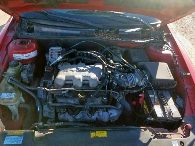1G2NF52EXYC519694 - 2000 PONTIAC GRAND AM S RED photo 7