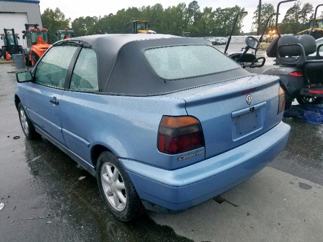 3VWBA81E7WM803731 - 1998 VOLKSWAGEN CABRIO GLS BLUE photo 3