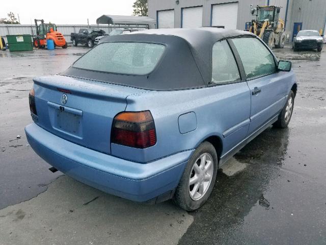 3VWBA81E7WM803731 - 1998 VOLKSWAGEN CABRIO GLS BLUE photo 4