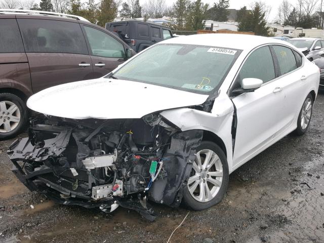 1C3CCCAG3GN141289 - 2016 CHRYSLER 200 LIMITE WHITE photo 2