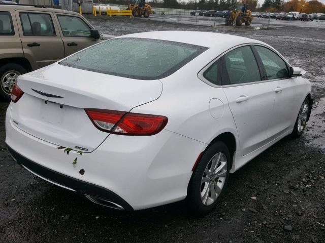 1C3CCCAG3GN141289 - 2016 CHRYSLER 200 LIMITE WHITE photo 4