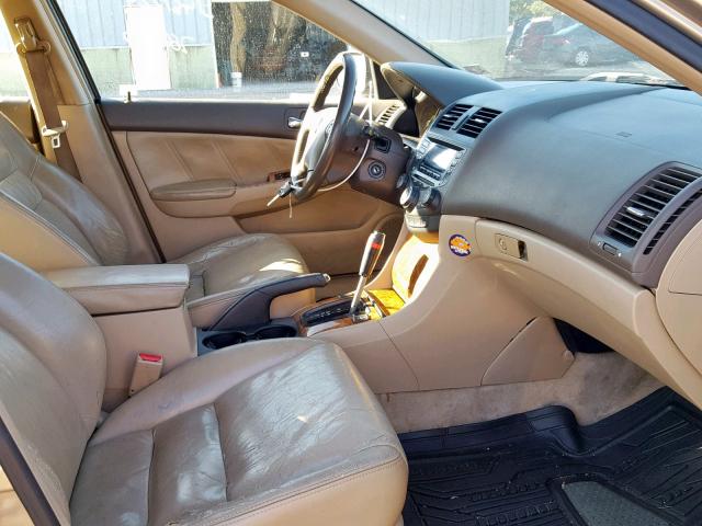 1HGCM56693A135116 - 2003 HONDA ACCORD EX GOLD photo 5