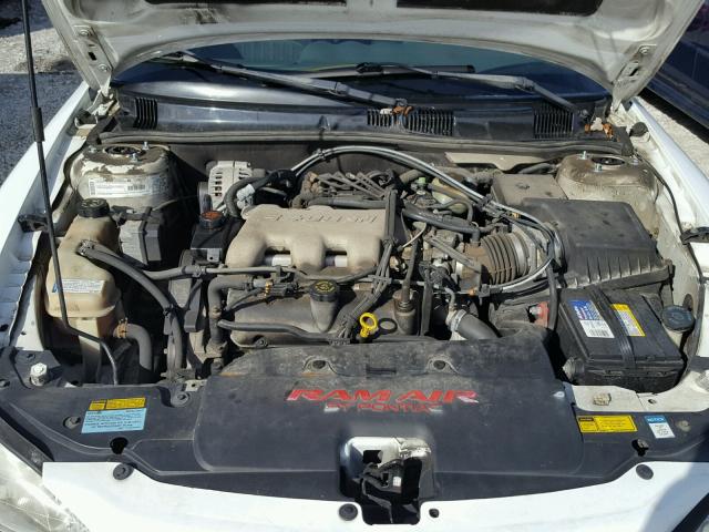 1G2NV12E2YM780100 - 2000 PONTIAC GRAND AM G WHITE photo 7