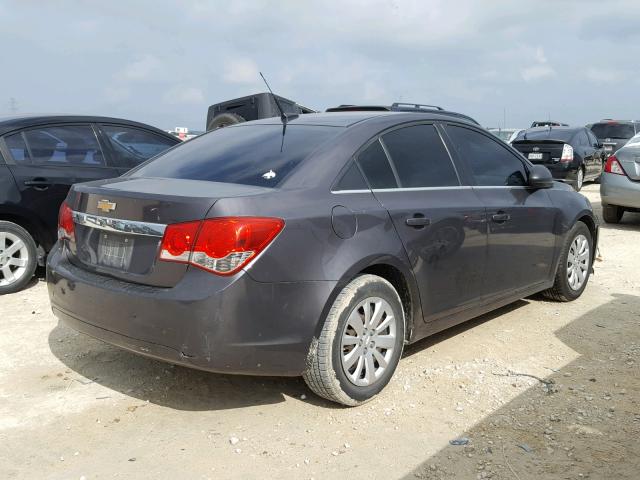 1G1PC5SH0B7120034 - 2011 CHEVROLET CRUZE LS GRAY photo 4