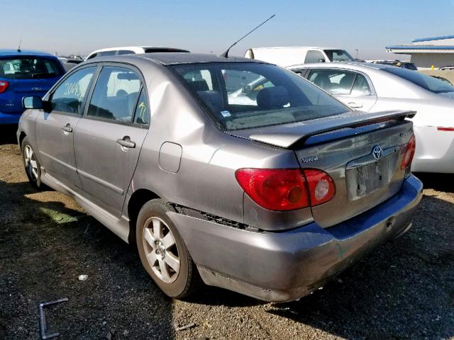 1NXBR32E34Z271332 - 2004 TOYOTA COROLLA S GRAY photo 3