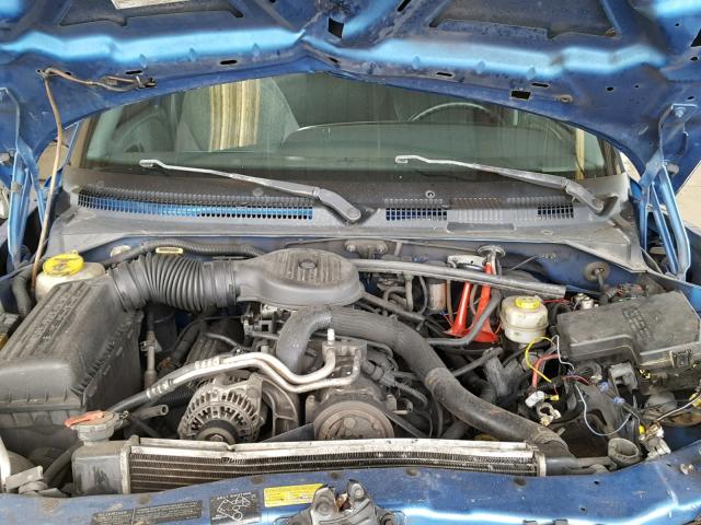 1B7GL22Y3XS113735 - 1999 DODGE DAKOTA BLUE photo 7