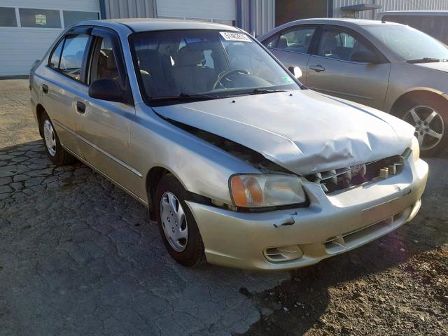 KMHCG45C82U398486 - 2002 HYUNDAI ACCENT GL GOLD photo 1