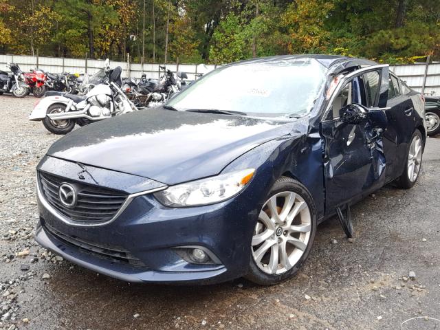 JM1GJ1V50F1212485 - 2015 MAZDA 6 TOURING BLUE photo 2