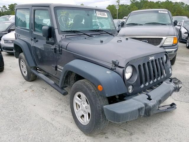 1C4AJWAG2GL141550 - 2016 JEEP WRANGLER S GRAY photo 1