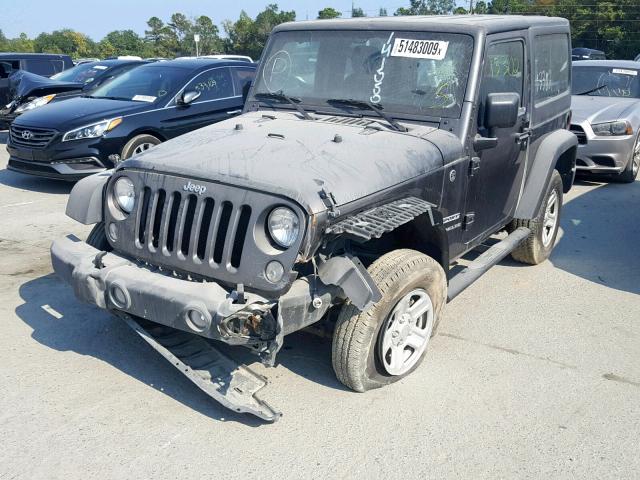 1C4AJWAG2GL141550 - 2016 JEEP WRANGLER S GRAY photo 2