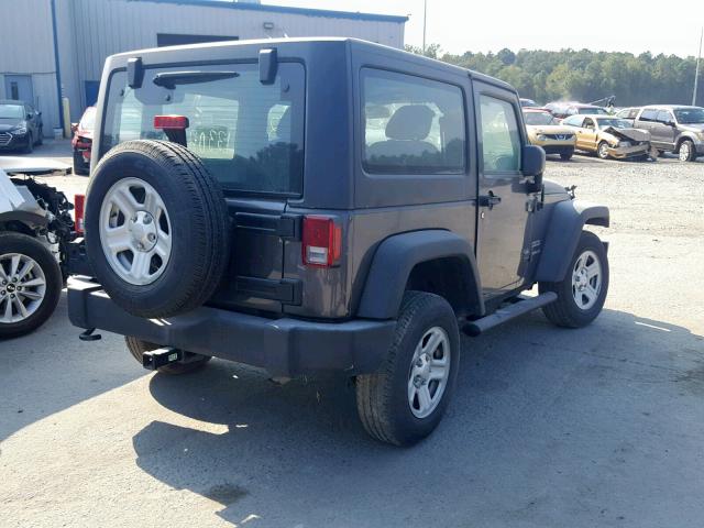 1C4AJWAG2GL141550 - 2016 JEEP WRANGLER S GRAY photo 4