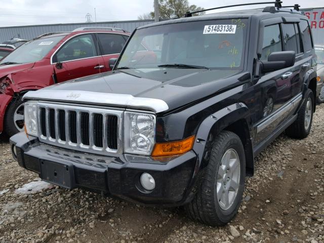 1J8HG58236C139766 - 2006 JEEP COMMANDER BLACK photo 2