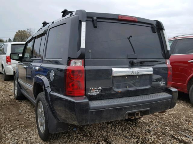 1J8HG58236C139766 - 2006 JEEP COMMANDER BLACK photo 3
