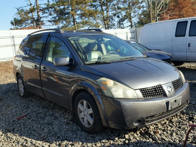 5N1BV28U34N351387 - 2004 NISSAN QUEST S GRAY photo 1