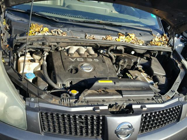 5N1BV28U34N351387 - 2004 NISSAN QUEST S GRAY photo 7