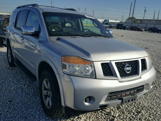 5N1AA08C48N629884 - 2008 NISSAN ARMADA SE SILVER photo 1