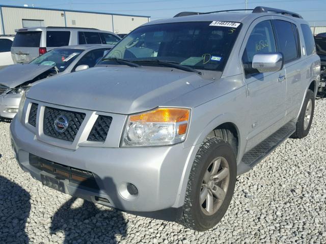 5N1AA08C48N629884 - 2008 NISSAN ARMADA SE SILVER photo 2