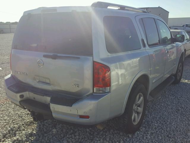 5N1AA08C48N629884 - 2008 NISSAN ARMADA SE SILVER photo 4