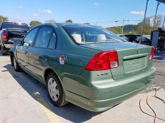 2HGES16384H603868 - 2004 HONDA CIVIC DX V GREEN photo 3