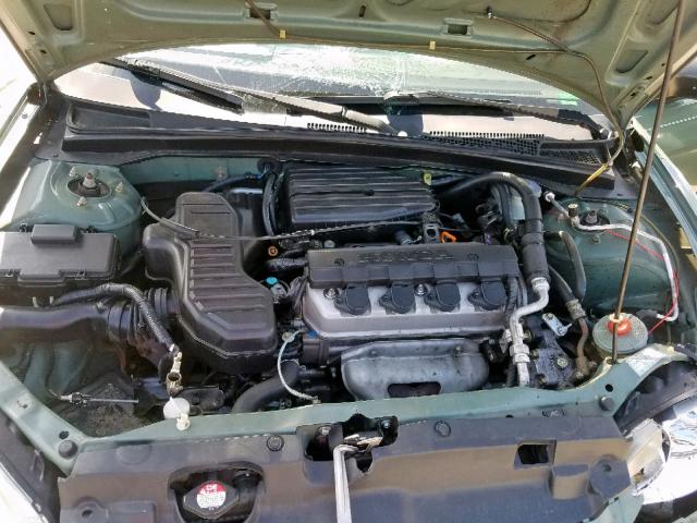 2HGES16384H603868 - 2004 HONDA CIVIC DX V GREEN photo 7