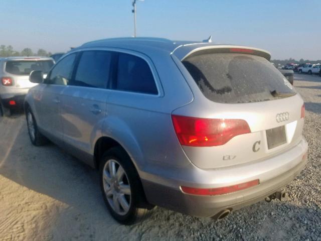 WA1AV74L47D066602 - 2007 AUDI Q7 4.2 QUA SILVER photo 3