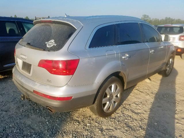 WA1AV74L47D066602 - 2007 AUDI Q7 4.2 QUA SILVER photo 4